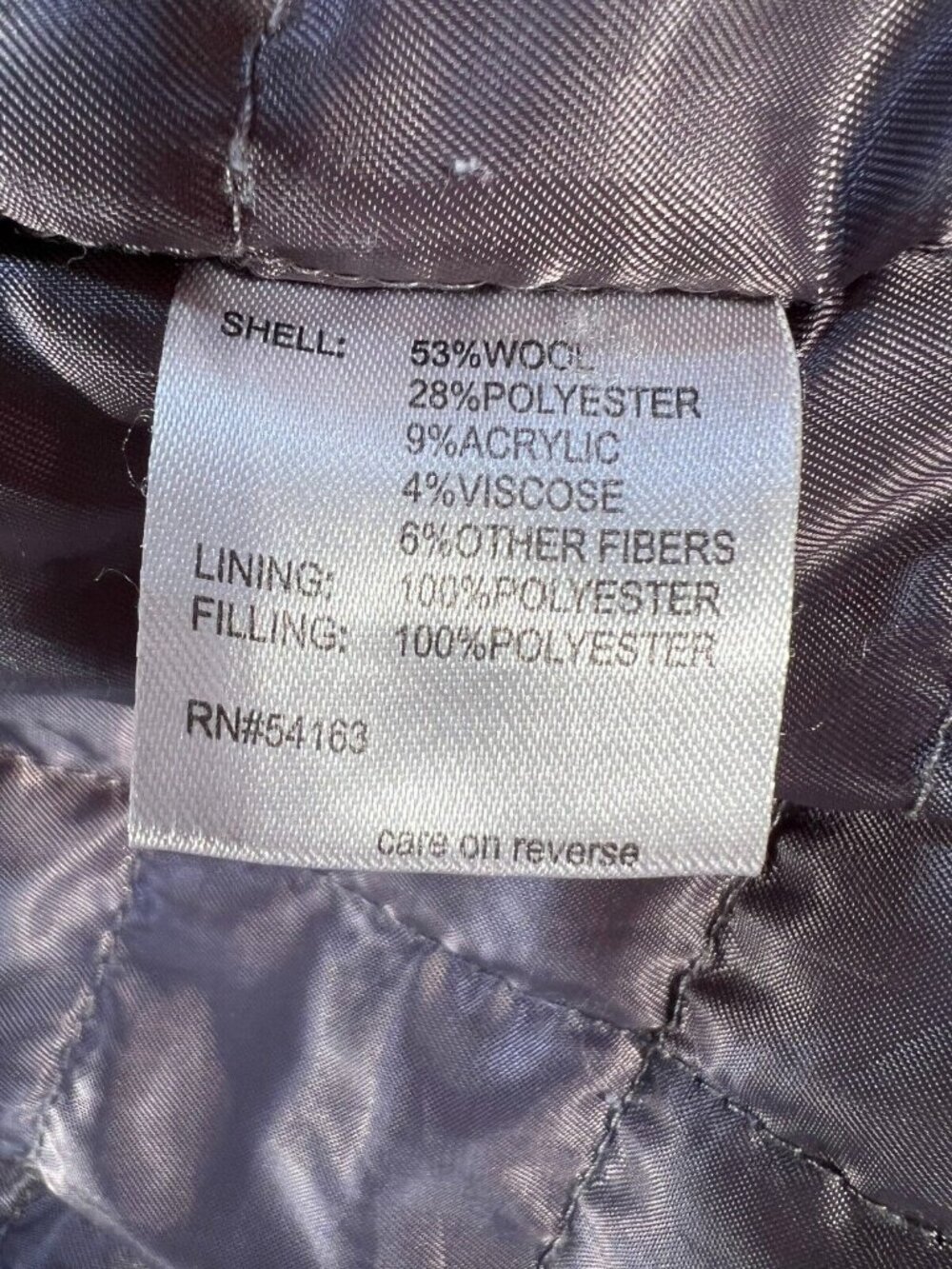 Calvin Klein Field Coat Men's Black Lg Wool Blend Zip Button 4 Pockets Solid - Picture 11 of 13